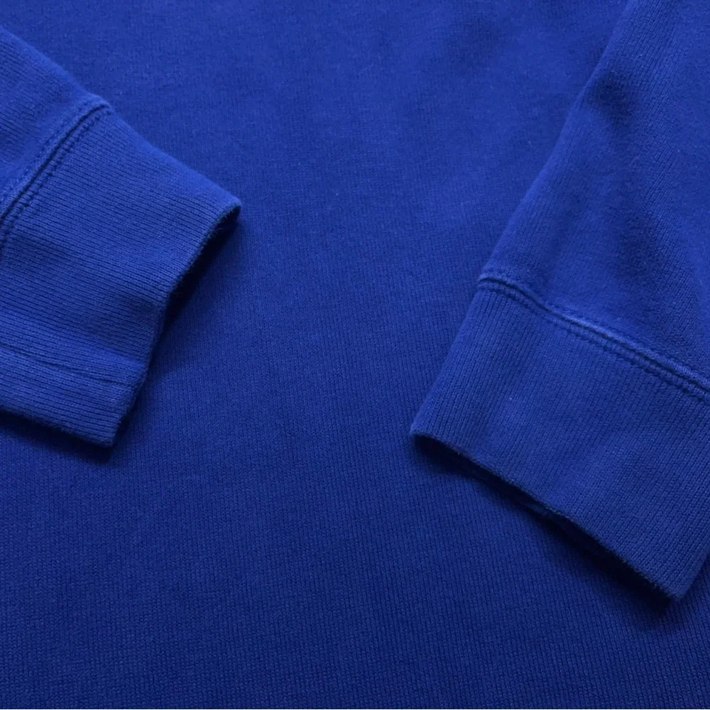 Polo Ralph Lauren 1/4 Zip Sweater Mens Size Large Blue Pony Logo Cotton Designer